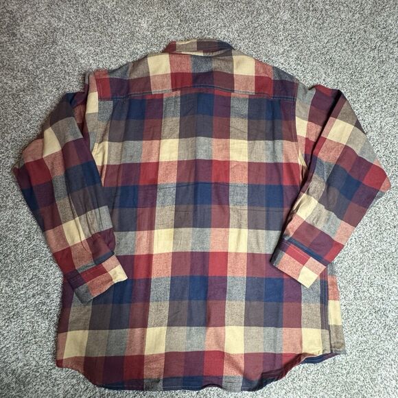 Cabela's HOBBS CREEK Plaid Flannel Shirt Autumn Check Long Sleeve Men Size XL - Picture 7 of 12